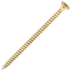 SiDAX General Purpose Pozi Countersunk Wood Screws - 4.0 x 70mm - Yellow Zinc - Pack of 200