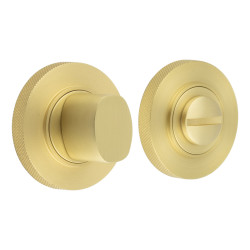 Burlington by Frelan Inner 3 Turn & Release with Knurled Rose - 47mm Diameter - Satin Brass