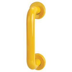 Hoppe AR602/300 Nylon D-Bar Door Pull Handle on Rose - Screw Fix - 300mm c/c - Golden Yellow