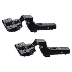 Blum CLIP Top Soft Close Cabinet Hinge - 110° - Inset - Black Onyx - Pair
