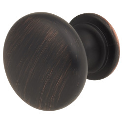 Altro Domed Round Cabinet Knob - 30mm Diameter - Brushed Oil Rubbed Bronze
