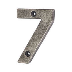 Olde Forge 78mm Screw Fix Door Numeral - 7 - Pewter