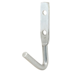 Tubular Garage and Shed Storage Hook - 40mm Depth - Chrome - Pack of 2