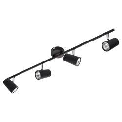 Forum Inlight Harvey 4 Light Ceiling Spotlight Bar - Matt Black