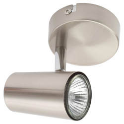 Forum Inlight Harvey Single Circular Ceiling Spotlight - Satin Nickel