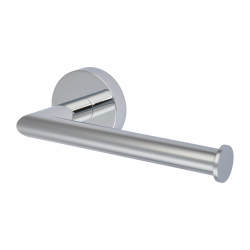 Croydex Epsom Flexi-Fix Round Toilet Roll Holder - 162 x 83.5 x 54mm - Polished Chrome
