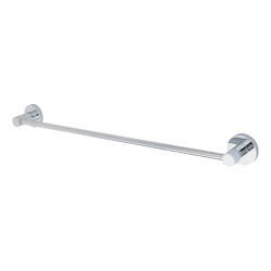 Fitzroy of London Style Round Towel Bar - 46 x 450 x 50mm - Polished Chrome