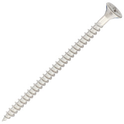 SiDAX Pozi Countersunk Wood Screws - 5.0 x 80mm - A2 Stainless Steel - Pack of 200