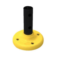 FibreRail Base Foot - Key Clamp System - Yellow