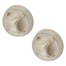 Eclipse Satin Nickel Anti-Ligature Bowling Ball Mortice Door Knob Set - 62mm Rose - Ultra Range