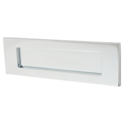 Carlisle Brass Victorian Letter Plate - 257 x 81mm - Polished Chrome