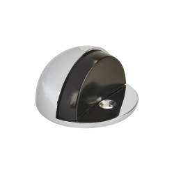 Hampstead Half Moon Oval Floor Door Stop - 30 x 45mm - Polished Chrome