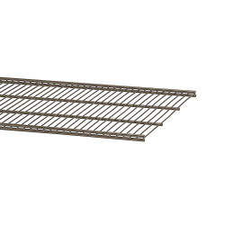 elfa Top Track System - Click In Ventilated Wire Shelf - 607 x 305mm - Graphite