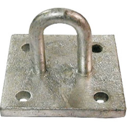 Staple on Plate - 6mm Link - Galvanised