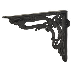 Olde Forge Nouveau Shelf Bracket - 210 x 160mm - Black