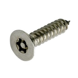 Hafren 6-Lobe Pin Self Tapping Security Screws - 8 x 1" - T20 - Pack of 100