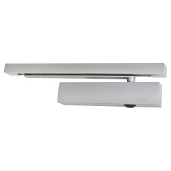 GEZE TS5000E Electromagnetic Fire Door Closer - Power 2-6 - Push Side Mounting - Silver
