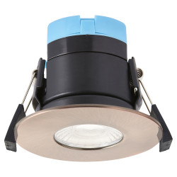 Forum Spa Rhom 8W IP65 Fire Rated LED Dimmable Fixed Downlight - 3/4/6000K CCT - Antique Copper