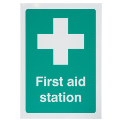 Altro First Aid Station Sign - 148 x 210mm - Rigid Plastic