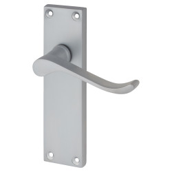 Touchpoint Satin Chrome Budget Scroll Latch Door Handles - Mia Range - 153 x 42mm