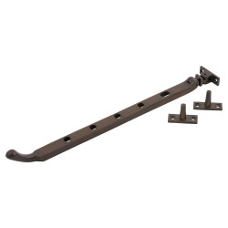 Hampstead Bulb End Casement Window Stay - 12"/300mm Length - Soft Antique Bronze