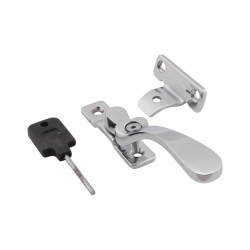 Hampstead Victorian Locking Wedge Casement Window Fastener - Reversible - Polished Chrome