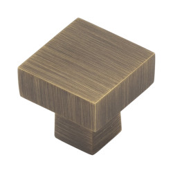 Burlington by Frelan Trafalgar Square Cabinet Knob - 30 x 30mm - Antique Brass