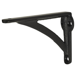 Olde Forge Curved Shelf Bracket - 111 x 78mm - Black