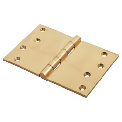 Jedo Quality Projection Hinge - 102 x 152 x 4mm - Polished Brass - Pair
