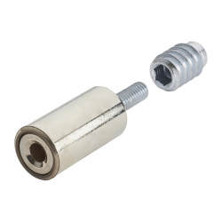 Bramah Rola Wooden Sash Window Stop - 31mm - Polished Nickel - 10 Body + 20 Inserts