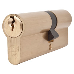 Touchpoint 5 Pin 80mm Euro Double Cylinder - 35 + 45mm - Polished Brass - Keyed to Differ