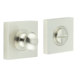 Burlington by Frelan Inner 1 Turn & Release with Square Plain Rose - 47 x 47mm - Satin Nickel