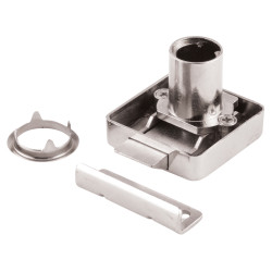 Slam Lock - 18 x 22mm - Housing Only - Polished Chrome