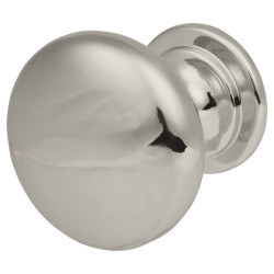 Touchpoint Domed Round Cabinet Knob - 25mm Diameter - Polished Chrome