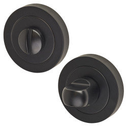 Altro Bathroom Turn & Release - 52mm Diameter - Matt Black