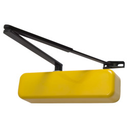 Hoppe AR3500 Fire Door Closer - Power Size 2-4 - Push/Pull - Golden Yellow & Black Arm