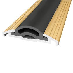 Sealmaster Cyclone Seal - 2100mm Length - TEG Threshold - Inward Opening Doors - Gold