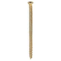 TIMCO Concrete Screw - Countersunk - Yellow Passivated - 7.5 x 120mm - Pack of 100