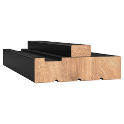 LPD Fire-Rated Hardwood Door Lining with Loose Stop - Primed - FD30 - 2130 x 95 x 32mm - Black
