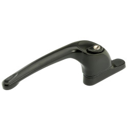 ERA uPVC/Timber Maxim Espagnolette Locking Multipoint Window Handle - Left Hand - Black