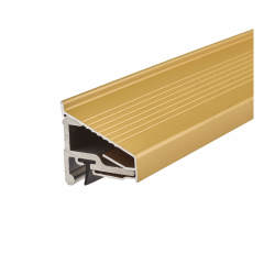 Sealmaster Cyclone Seal - 1000mm Length - WDG Weatherboard - Inward Opening Doors - Gold Anodised