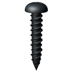 TIMCO Blackjax Pozi Round Head Wood Screws - 6 x 3/4" - Exterior Black Organic - Pack of 200