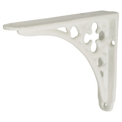 Olde Forge Clover Shelf Bracket - 125 x 100mm - White