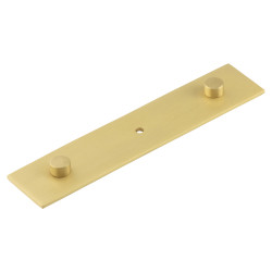 Frelan Hoxton Fanshaw Cabinet Knob Backplate Only - 140 x 30mm - Satin Brass