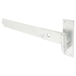 Heavy Duty Hook & Band Gate Hinge - 450 x 50mm - Galvanised - Pair