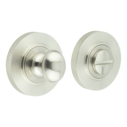 Burlington by Frelan Inner 1 Turn & Release with Knurled Rose - 47mm Diameter - Satin Nickel