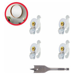 Bullfix Heavy Duty Plasterboard Fixing Kit for Mirrors & Pictures - 5 x 20mm - Pack of 4