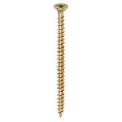TIMCO Solo Chippy Pozi Countersunk Wood Screws - 4.5 x 70mm - Yellow Zinc - Pack of 200