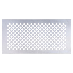 Perforated Radiator Square Hole Grille - 700 x 800mm - Aluminium