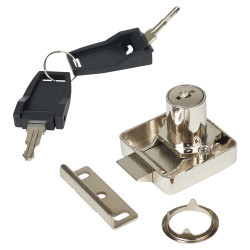 Cabinet Slam Lock - 18 x 22mm - Keyed Alike - Differ 2 - Polished Chrome